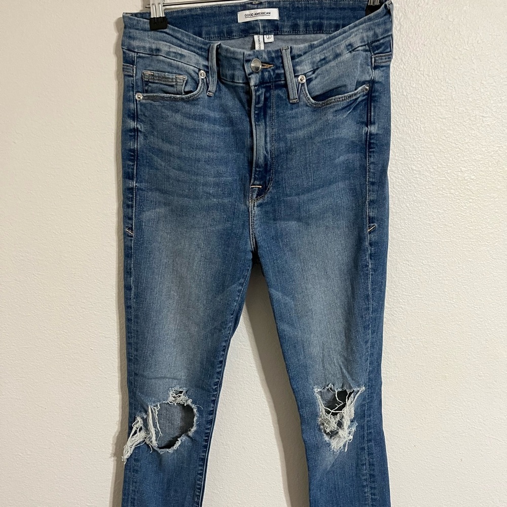 Good American Distressed Jeans